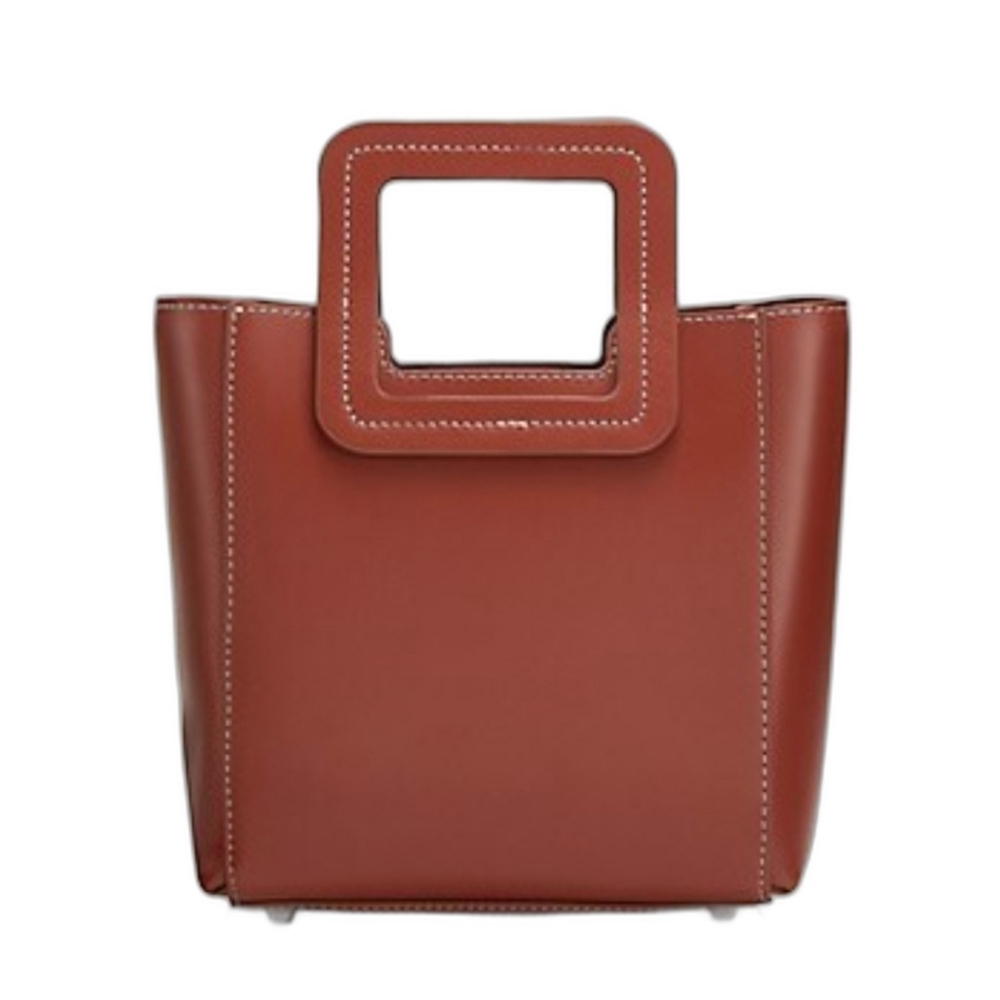 Staud Mini Shirley Bad. Color: Spice